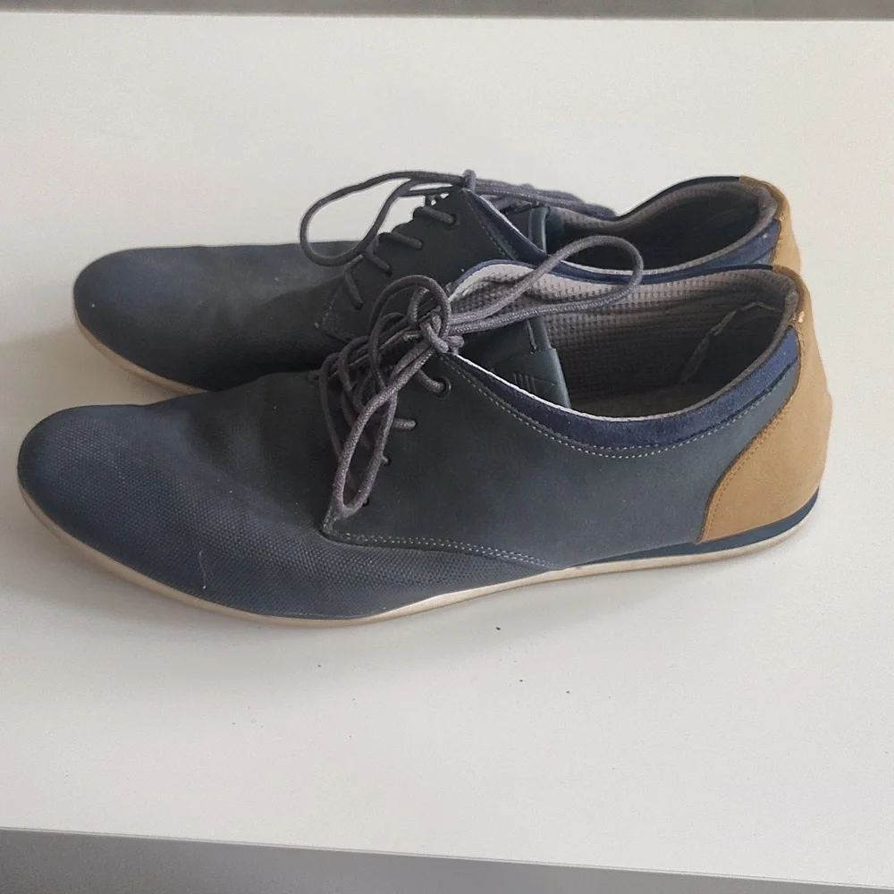 ALDO Mens Oxfords Blue Lace Up Casual Dress Shoes Size 11